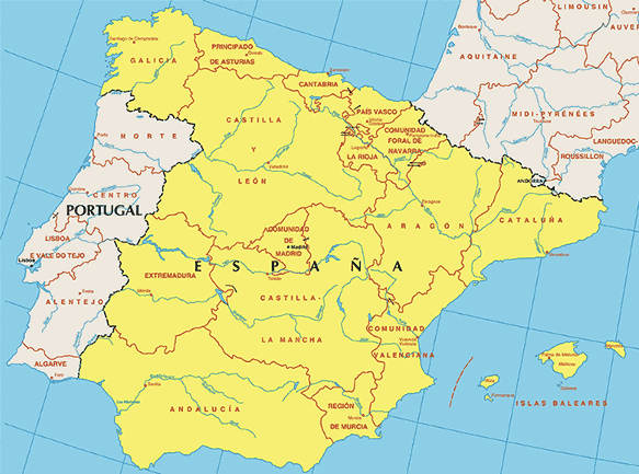 Reseguider till Spaniens alla regioner